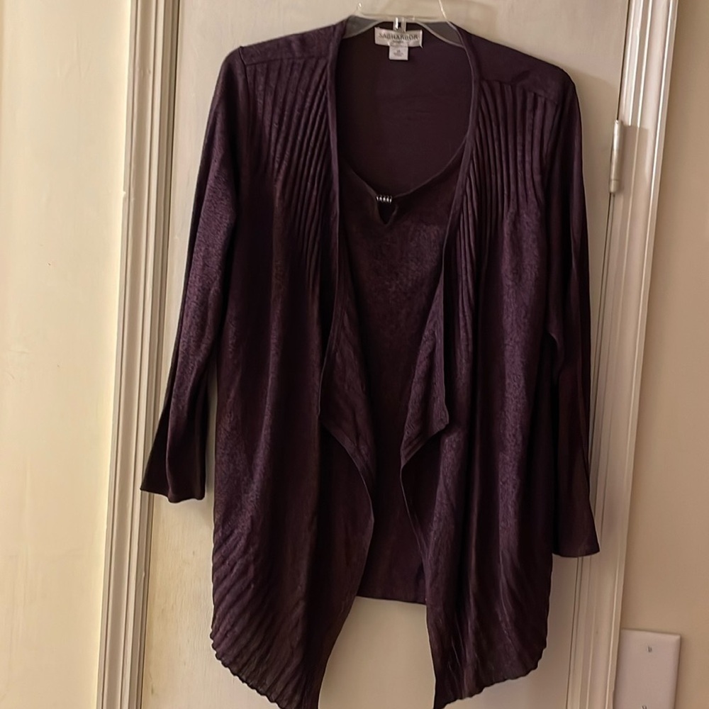 Sag Harbor open front cardigan​​​